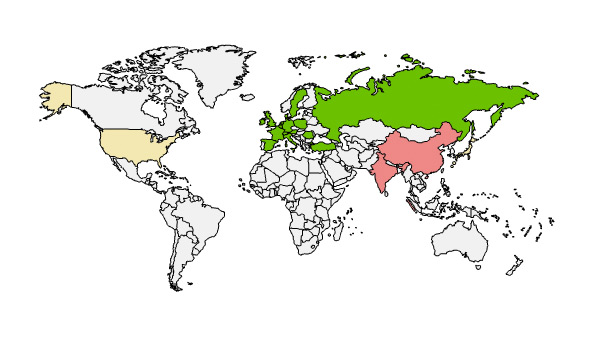全球各地的apdex评分