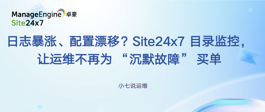 Log surges configuration drift site24x7 directory monitoring lets operations maintenance personnel banner