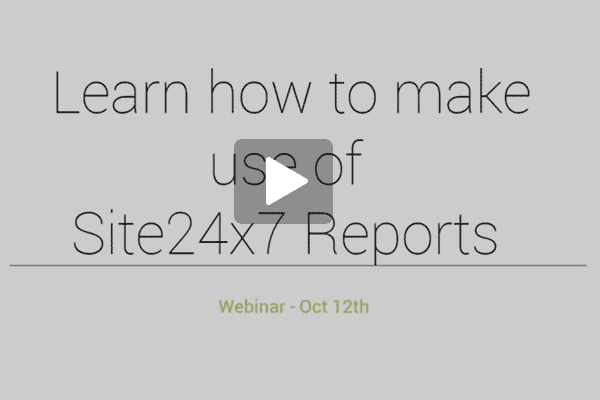 Site24x7 Reports